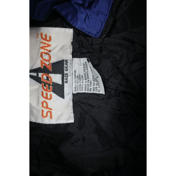 Vintage Speed Zone "Team Kessler" Racing Jacket | Blue & Black | Men's Large - Picture 3 of 7